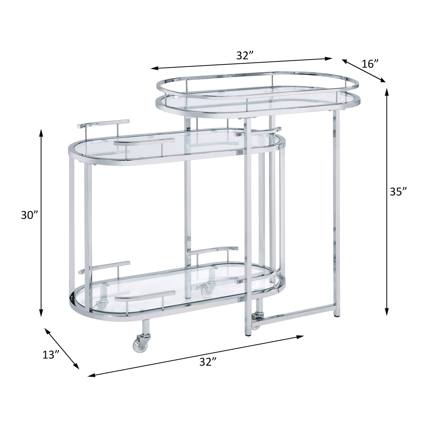 Piffo Serving Cart Set