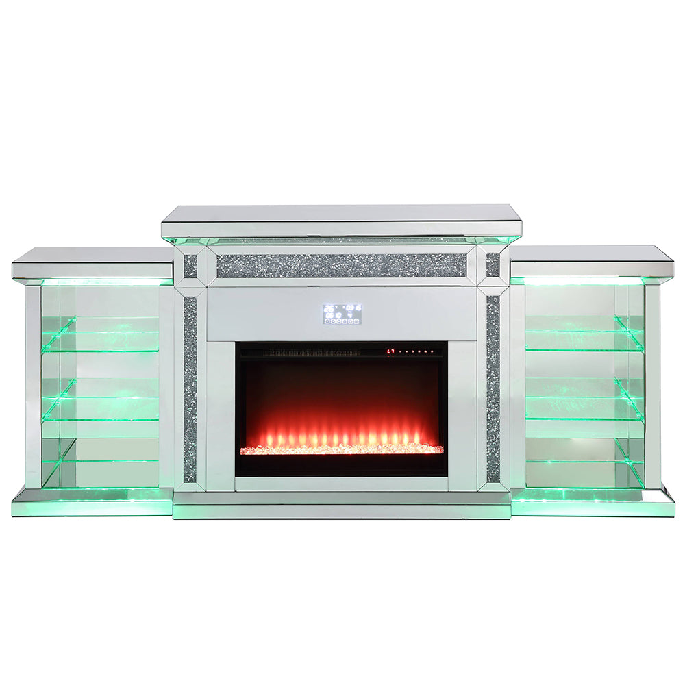 Noralie Fireplace W/LED & Bluetooth