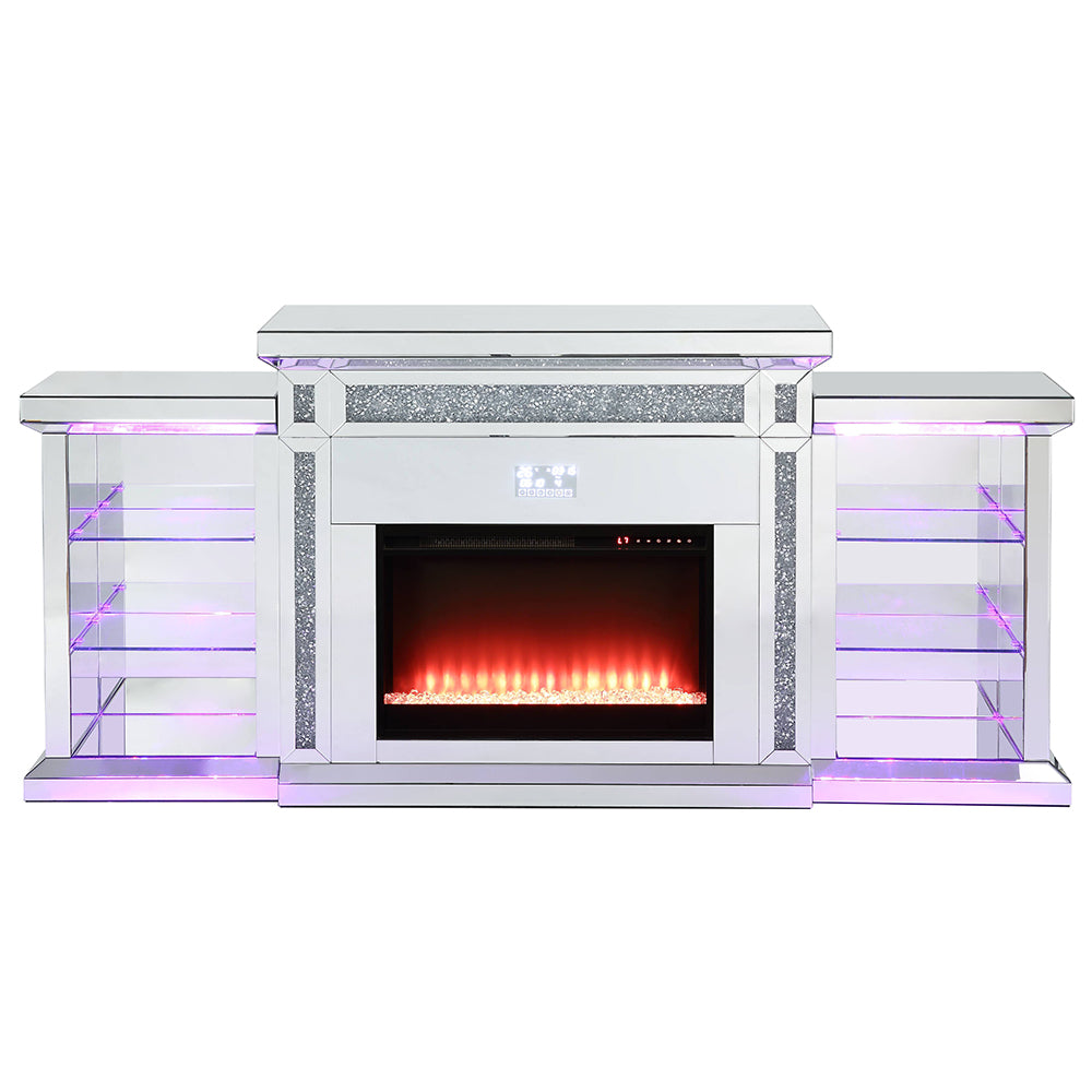 Noralie Fireplace W/LED & Bluetooth