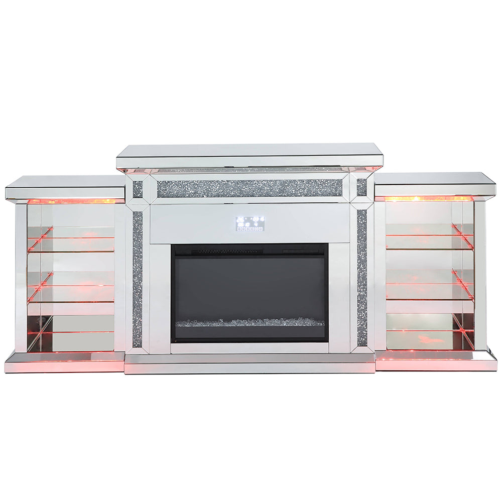 Noralie Fireplace W/LED & Bluetooth