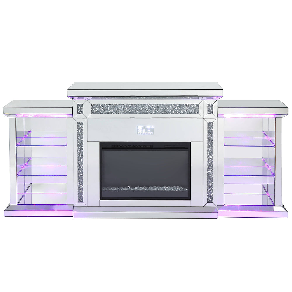 Noralie Fireplace W/LED & Bluetooth