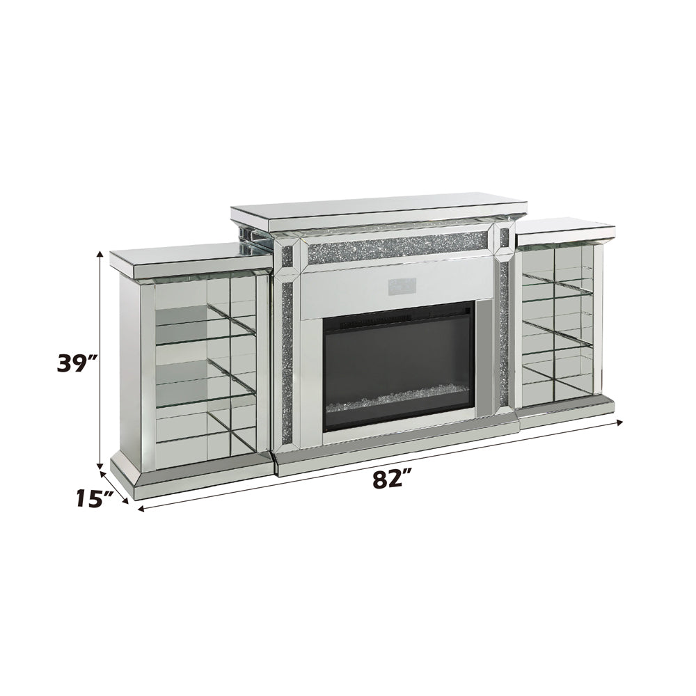 Noralie Fireplace W/LED & Bluetooth