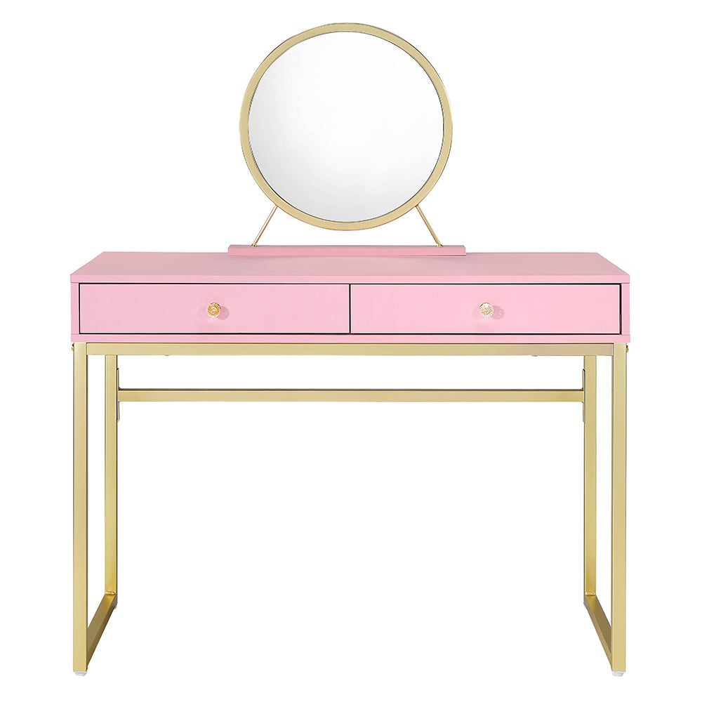 Coleen Vanity Desk W/Mirror & Jewelry Tray