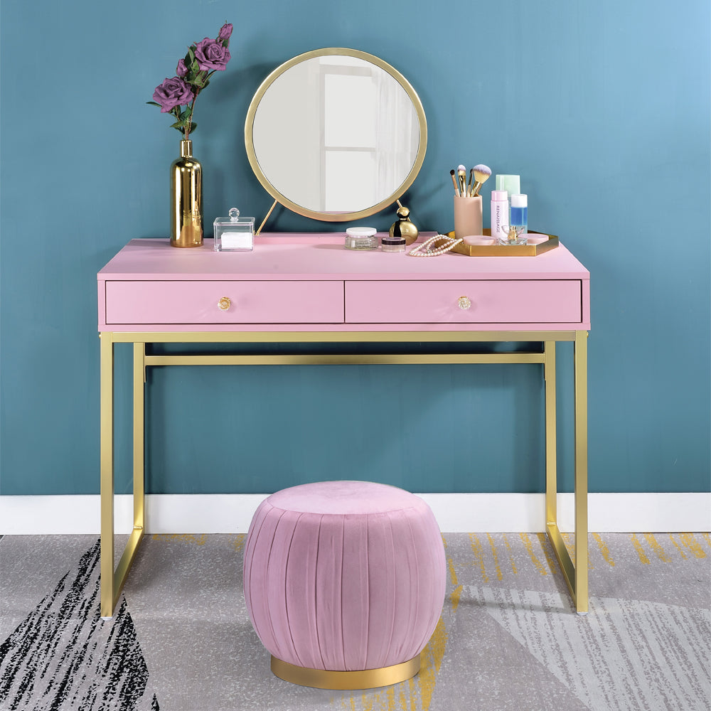 Coleen Vanity Desk W/Mirror & Jewelry Tray