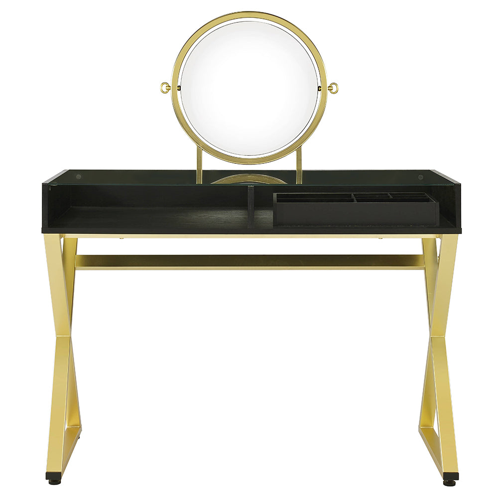 Coleen Vanity Desk W/Mirror & Jewelry Tray