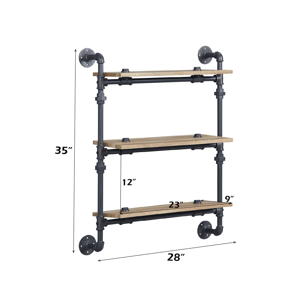 Brantley Wall Rack W/3 Shelves