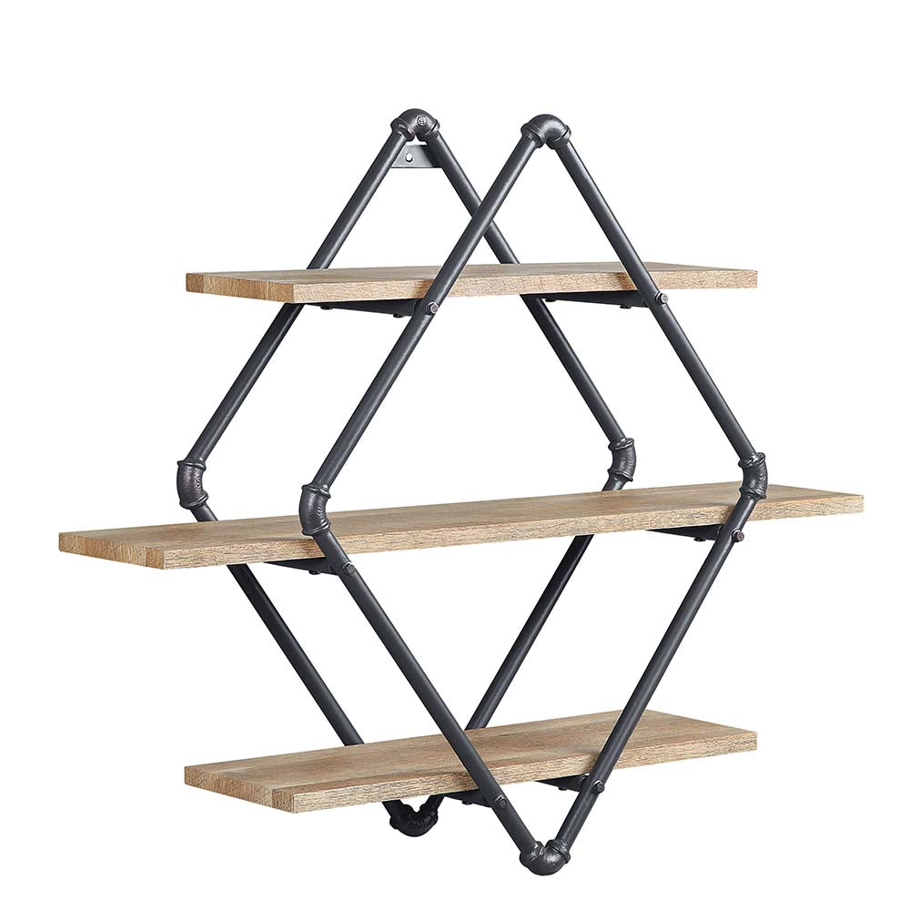 Brantley Wall Rack W/3 Shelves