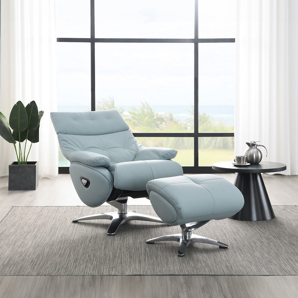 Janella MOTION ACCENT CHAIR W/SWIVEL & OTTOMAN