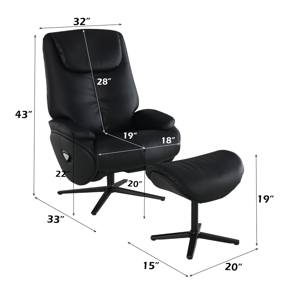 Labonita Motion Accent Chair W/Swivel & Ottoman