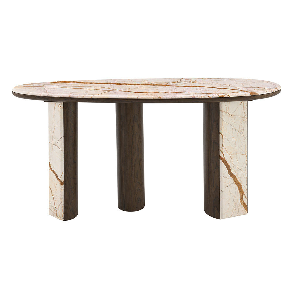 Haidar Console Table W/Marble Top