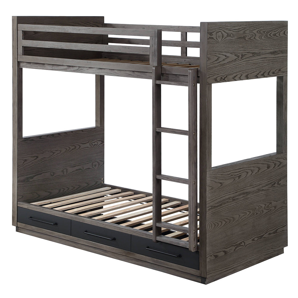 Estevon Twin/Twin Bunk Bed W/Storage