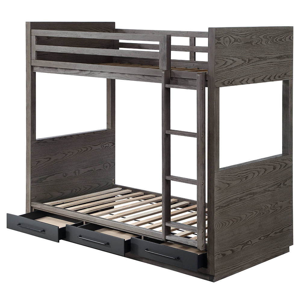Estevon Twin/Twin Bunk Bed W/Storage