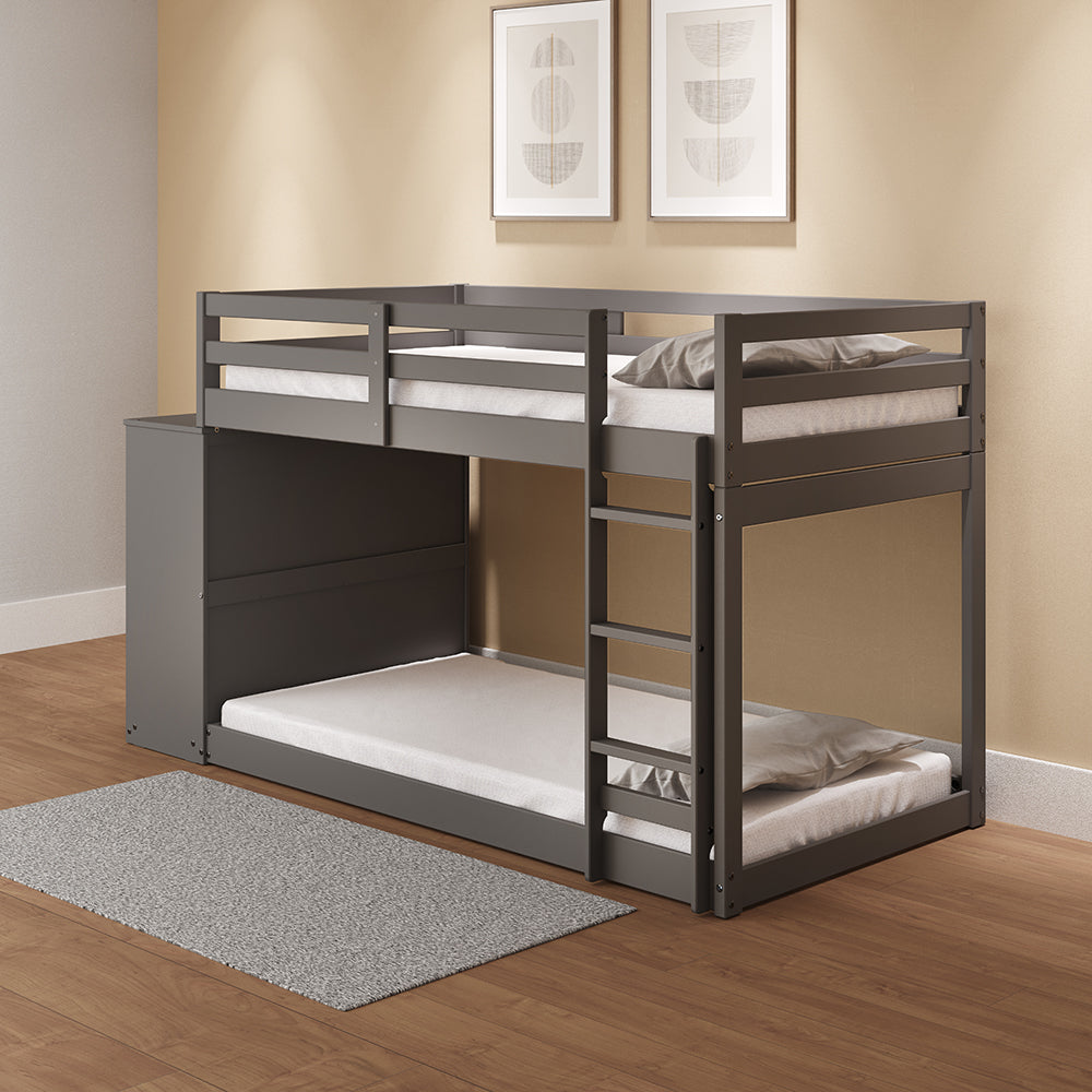 Gaston Twin/Twin Bunk Bed W/4 Drawers & 3 Compartments