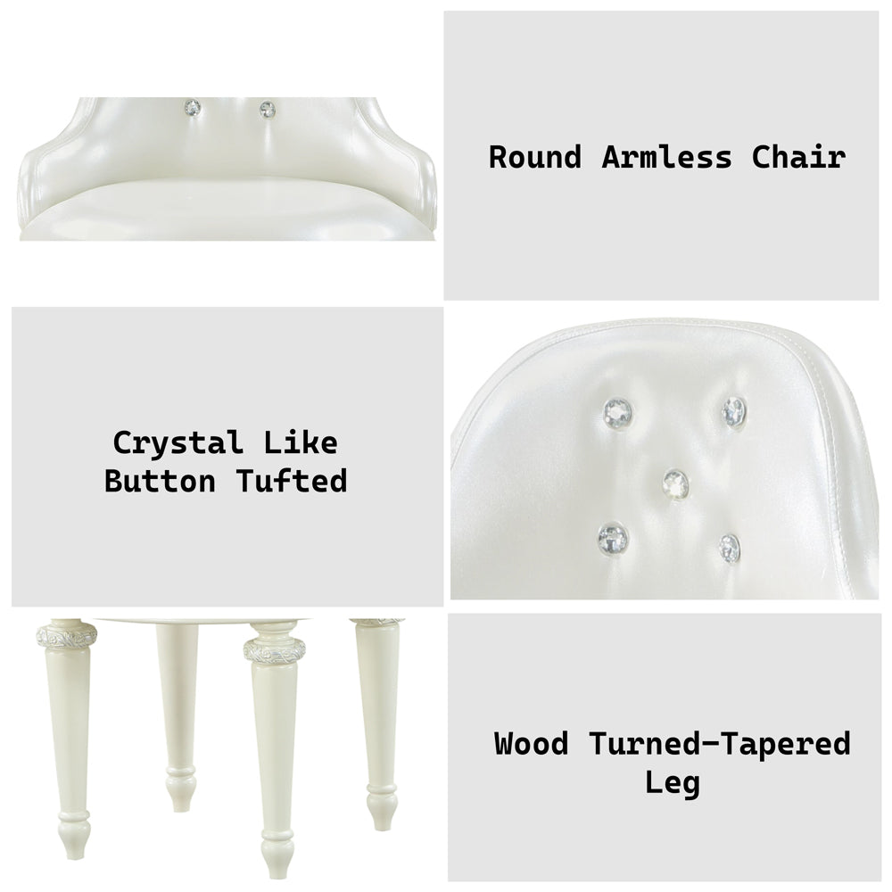 Dorothy Vanity Chair W/Swivel