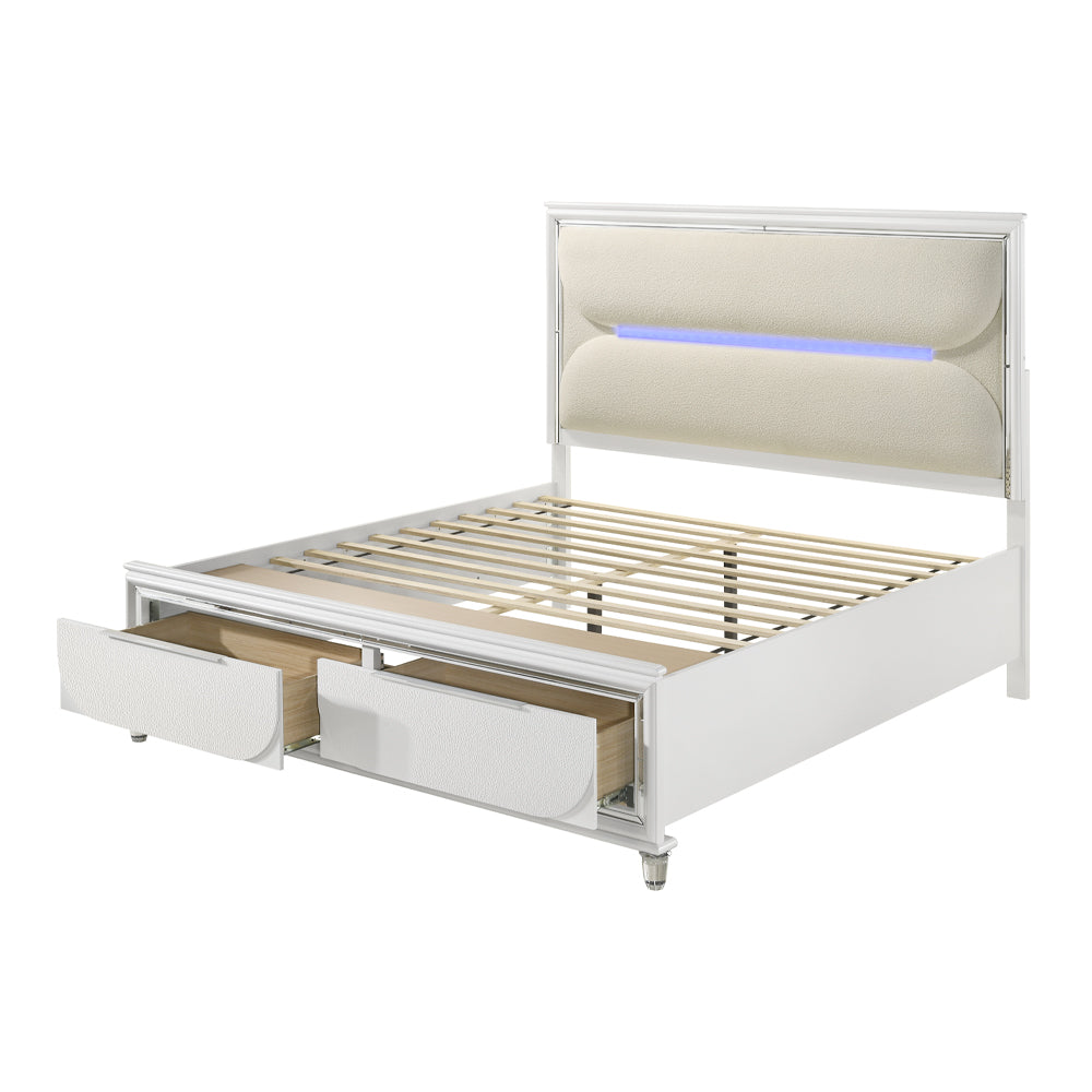 Tarian EK Bed W/LED & Storage