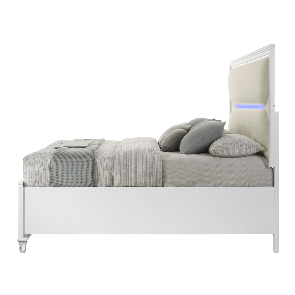Tarian Queen Bed W/LED & Storage
