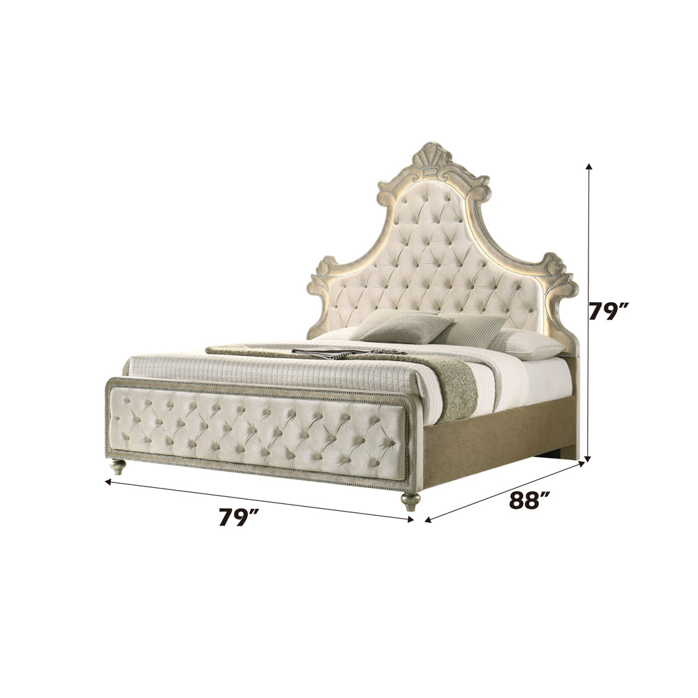 Lucienne EK Bed W/Led