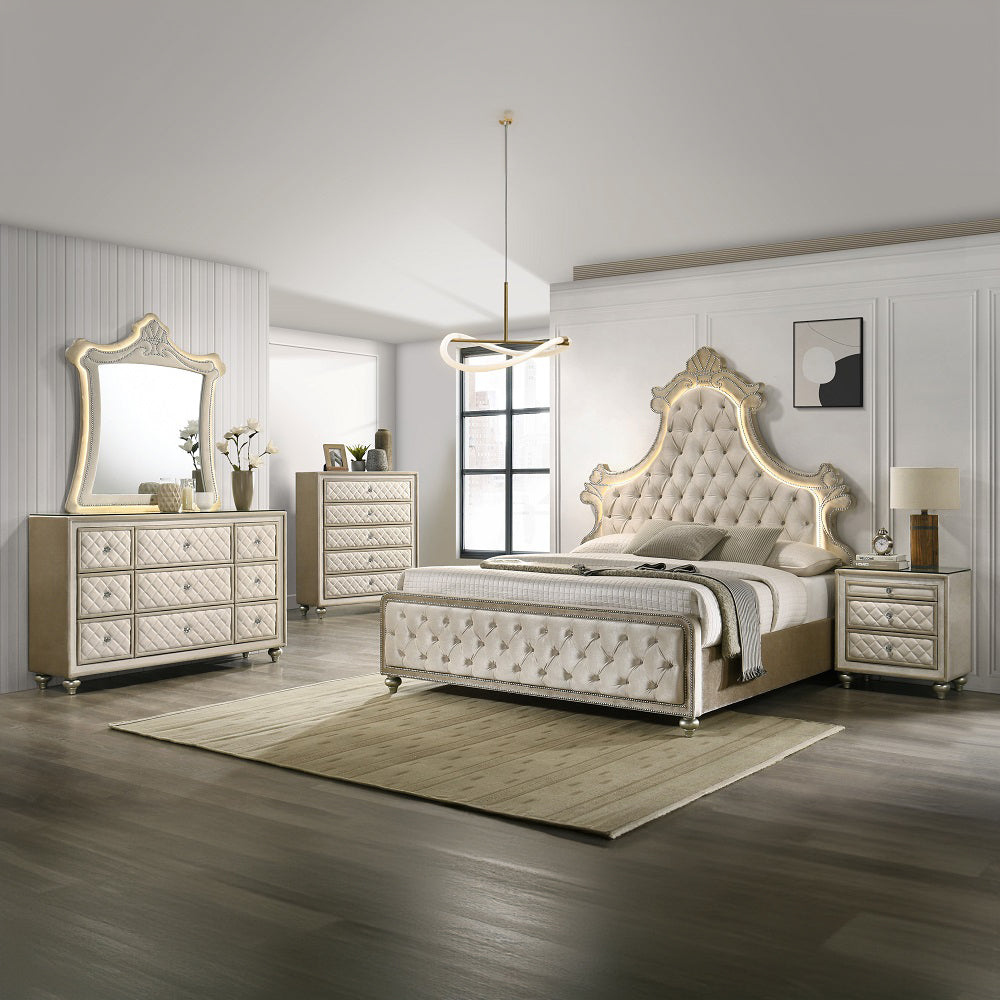 Lucienne Queen Bed W/LED