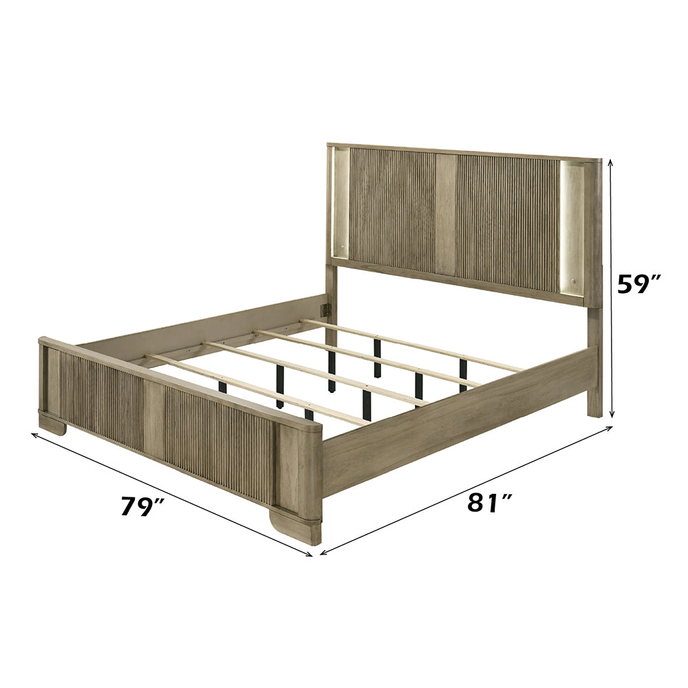 Lakkari Eastern King Bed w/LED