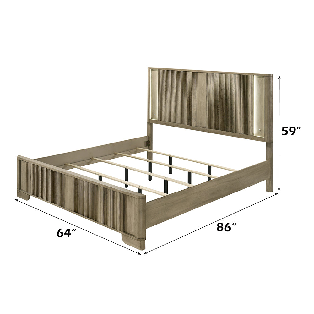 Lakkari Queen Bed w/LED