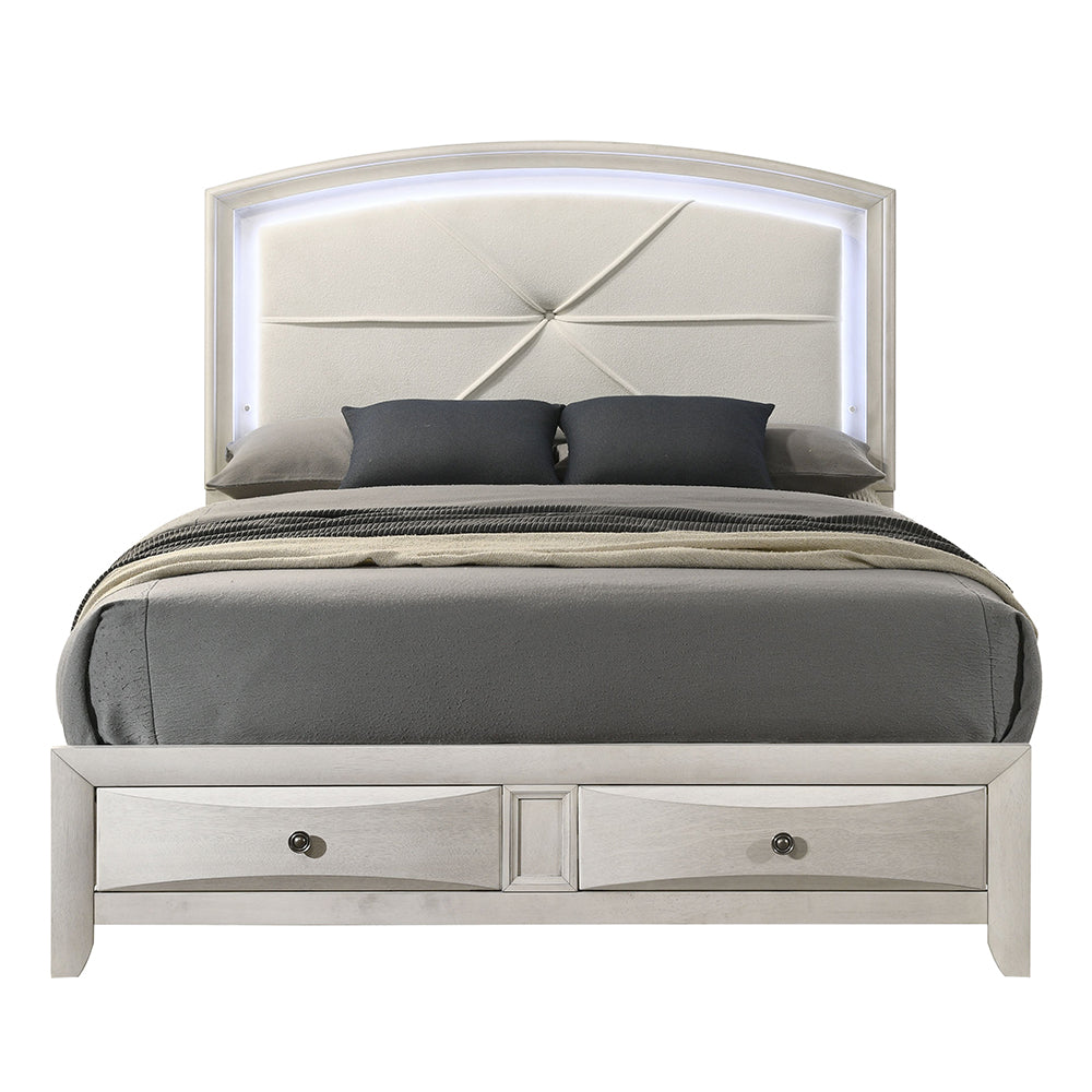 Ramondi Queen Bed w/Storage & LED