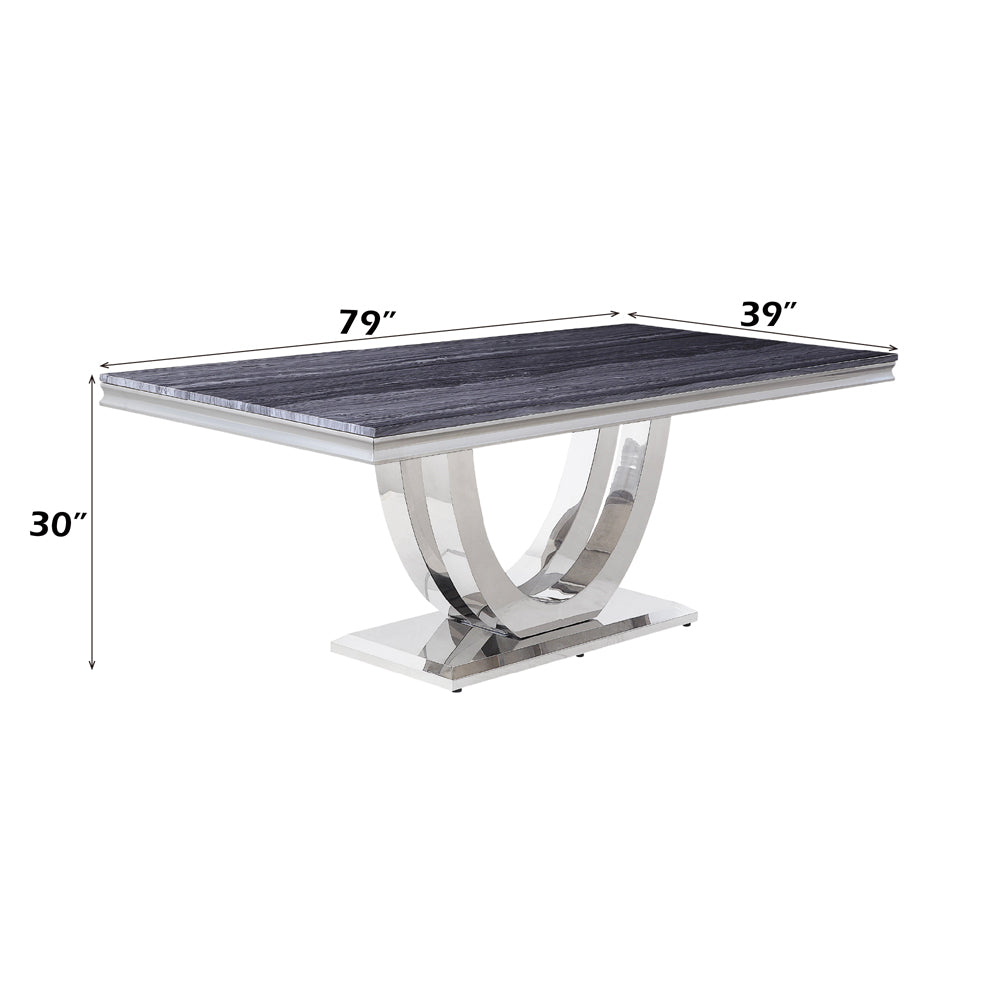 Cambrie Dining Table W/Engineered Stone Top