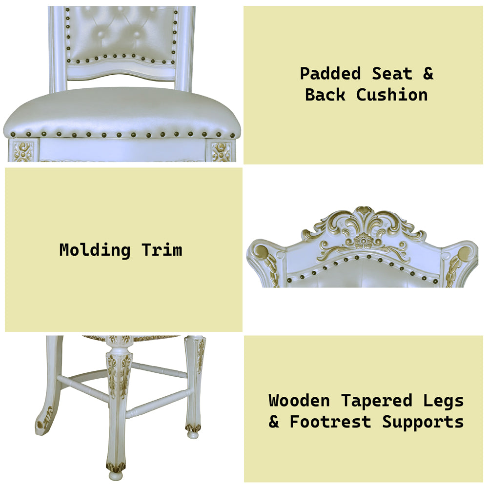 Vendome Counter Height Chair (Set-2)