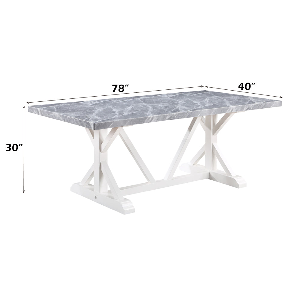 Hollyn Dining Table W/Engineered Stone Top
