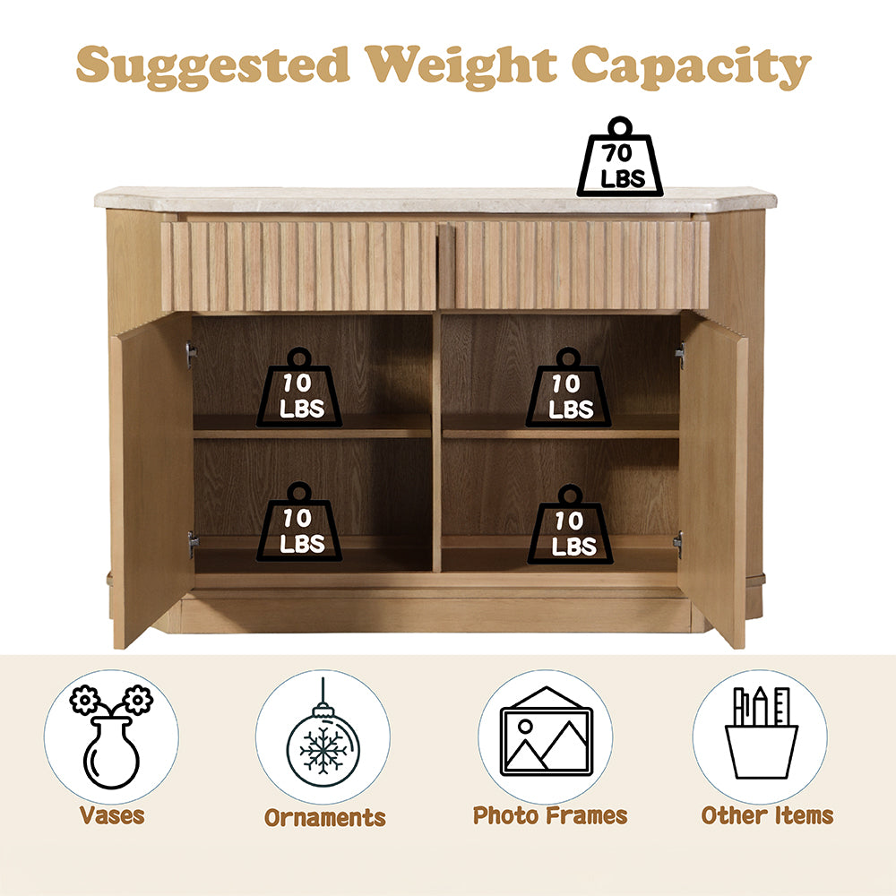 Qwin Server W/Marble Top