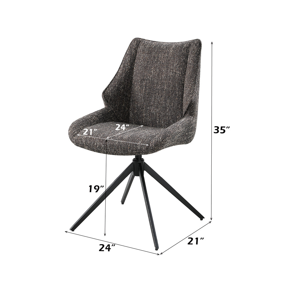 Malika Side Chair w/Swivel (Set-2)