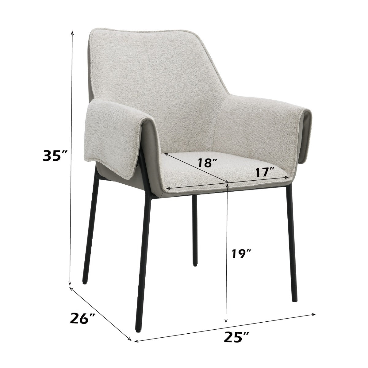 Jirina Arm Chair (Set-2)