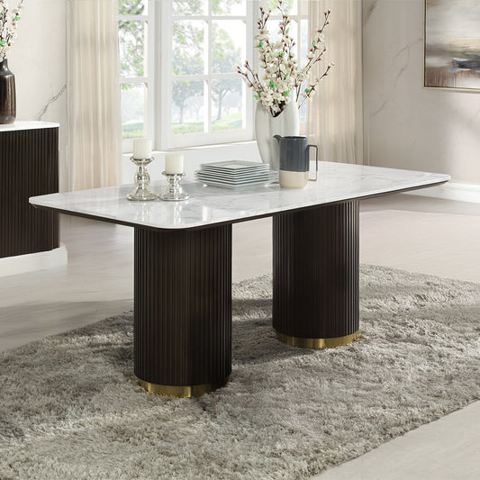 Clayten Dining Table w/Marble Top