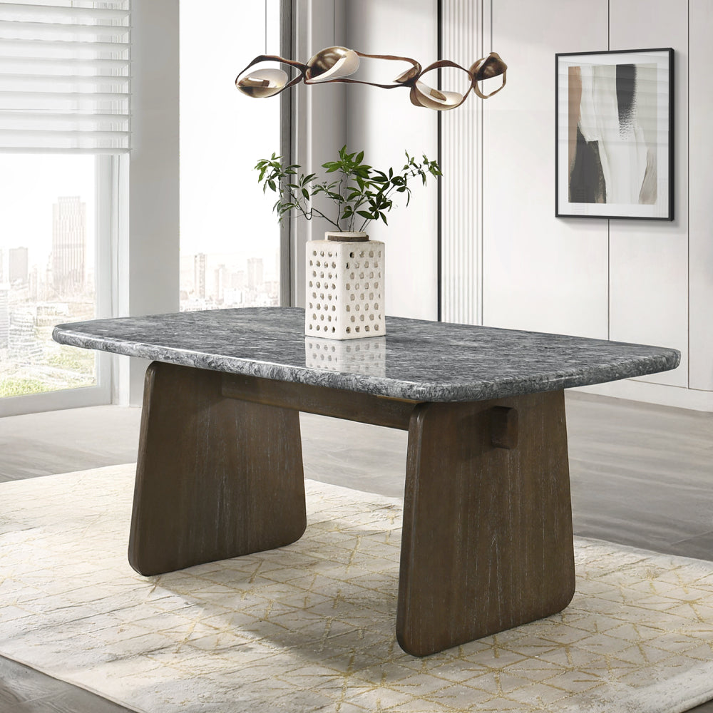 Dillon Dining Table w/Natural Marble Top
