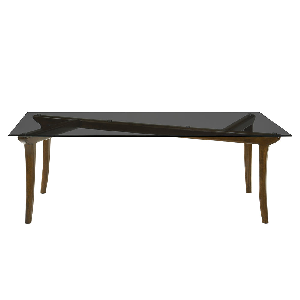 Danzel Dining Table w/Glasss Top