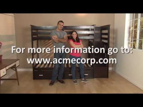 Allentown Twin/Twin Bunk Bed W/Trundle & Storage