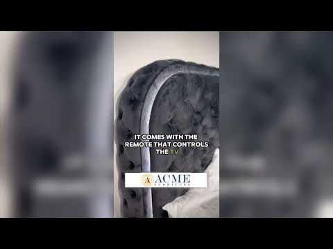 Kana Queen Bed w/LED, Fireplace & TV Stand