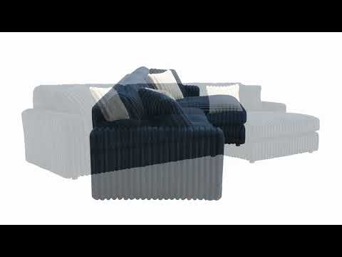 Breton Sectional Sofa w/4 Pillows