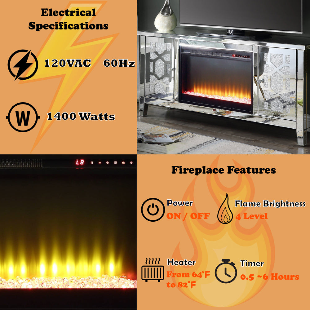 Noralie Tv Stand W/Fireplace