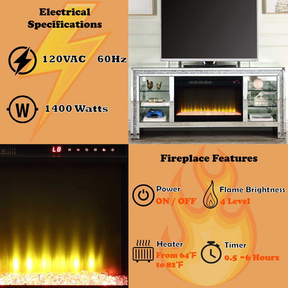Noralie Tv Stand W/Fireplace & Led