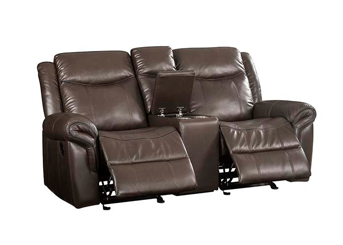Lydia Motion Loveseat W/USB & Console
