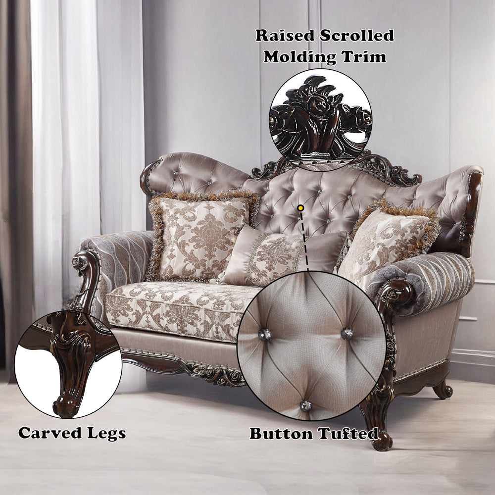 Benbek Loveseat W/3 Pillows