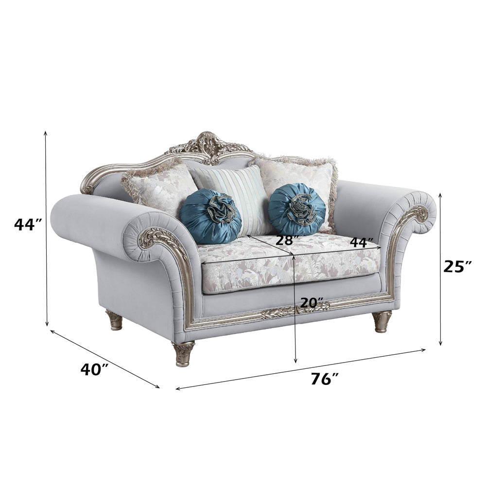 Pelumi Loveseat W/5 Pillows