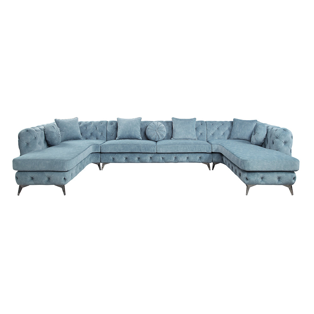 Zerah Sectional Sofa W/7 Pillows