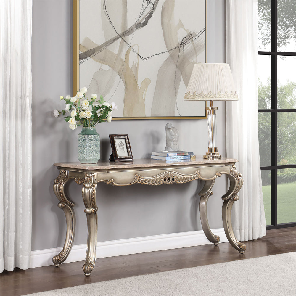 Miliani Sofa Table W/Marble Top