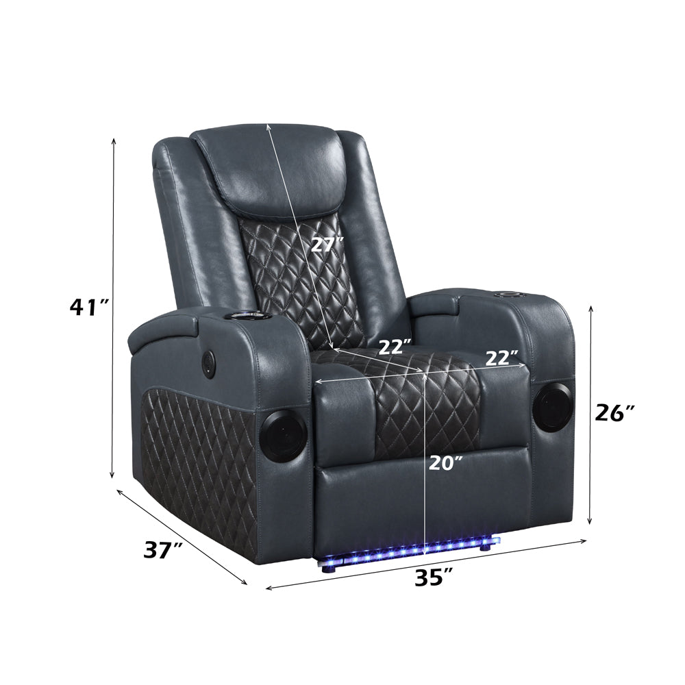 Alair Power Motion Recliner W/Bluetooth, Wireless Charger & Cupholder