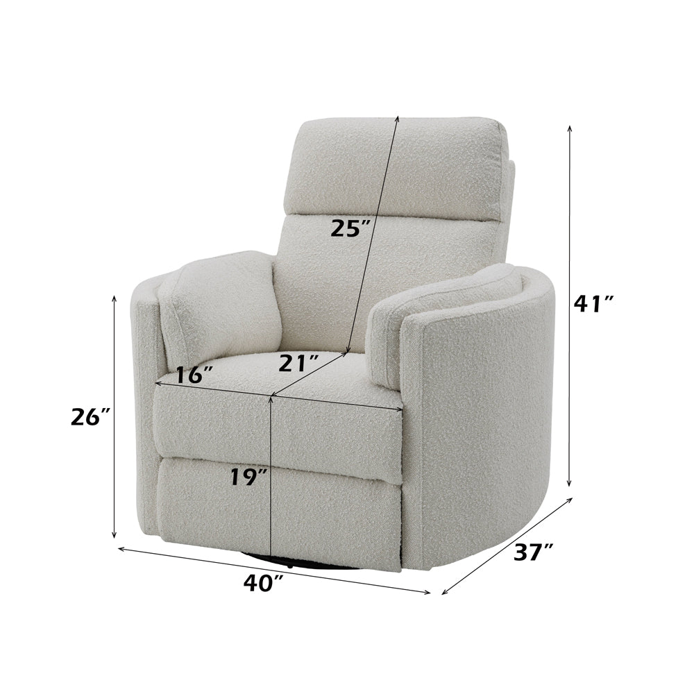 Sagen Glider Recliner W/Swivel