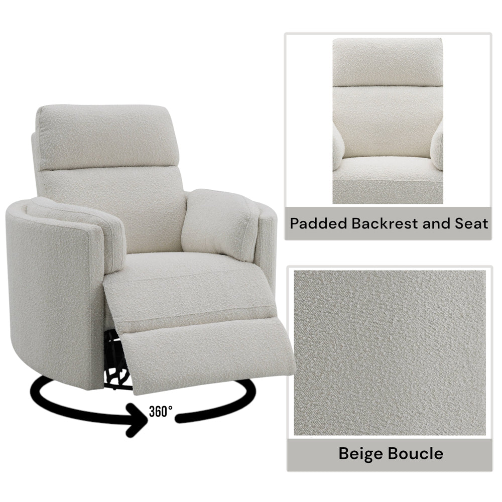 Sagen Glider Recliner W/Swivel