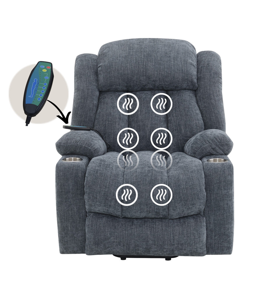 Omarion Power Recliner W/Lift & Heating & Massage