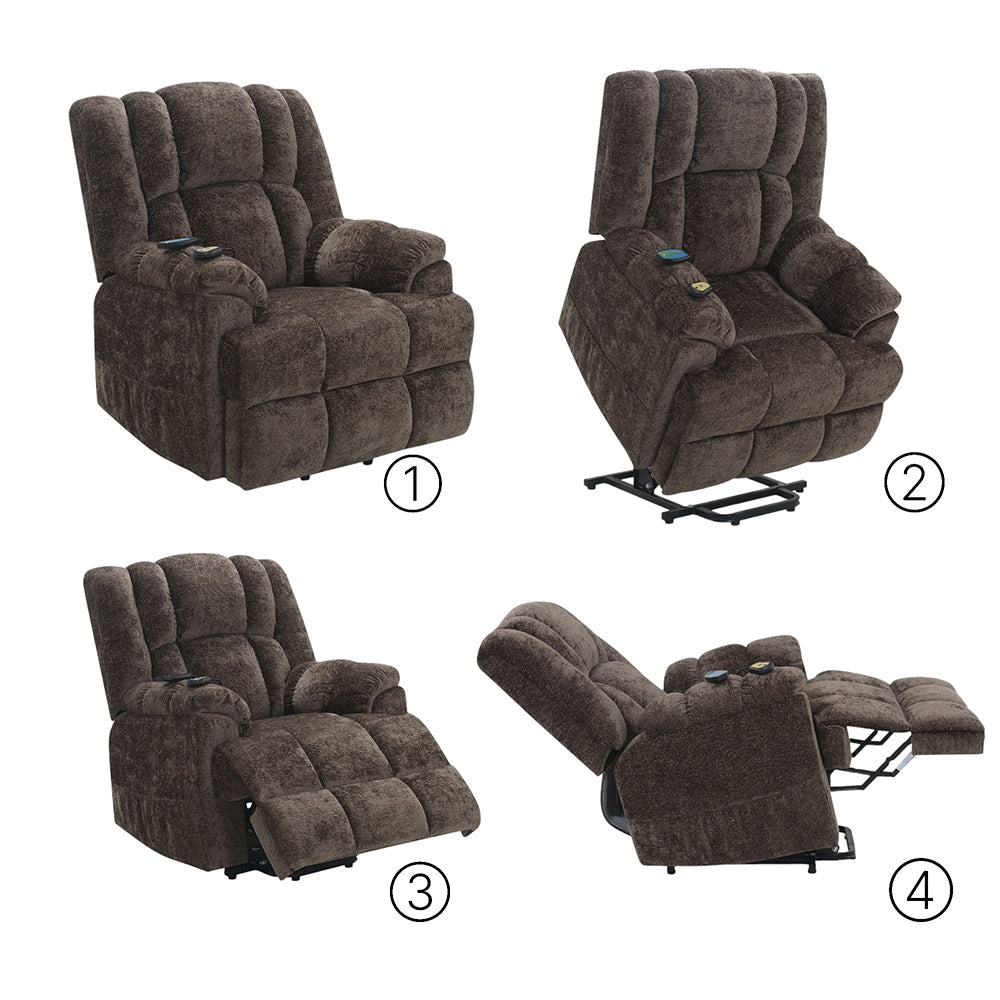 Pacay Power Recliner w/Lift, Heating & Massage