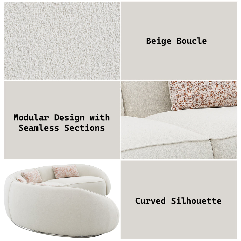 Sahara Sectional Sofa W/3 Pillows